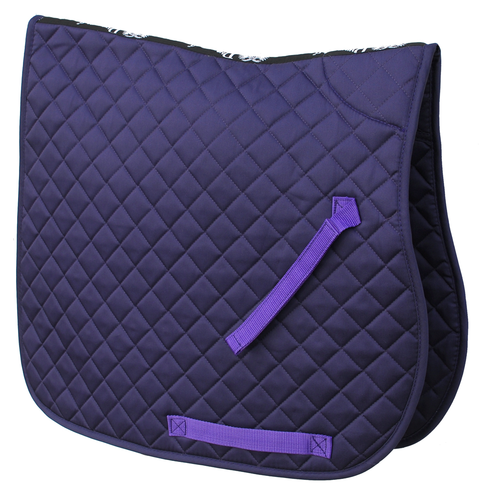 Rhinegold Horse Pony Cotton Quilted Saddle Cloth MANY COLOURS All Sizes 